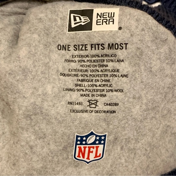 NWOT NFL New England Patriots Fleece Lined Knit Stocking Cap - Picture 3 of 4